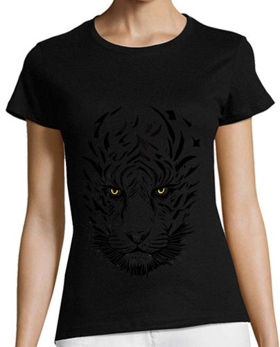 Camiseta Mujer Manga Corta tigre salvaje animal naturaleza tatuaje laTostadora - latostadora.com - Modalova