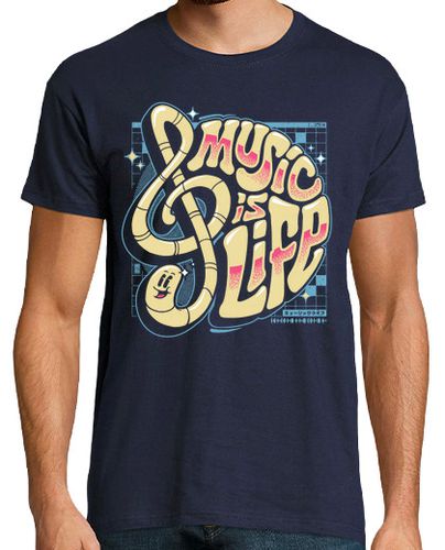 Camiseta Music is Life V2 - funny Musician - latostadora.com - Modalova
