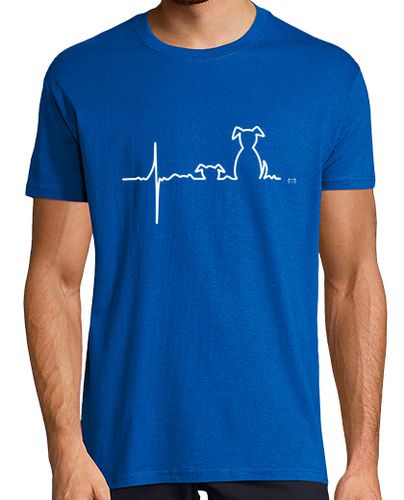Camiseta Electrocardiograma perro en blanco - latostadora.com - Modalova