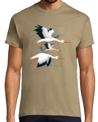 Camiseta Hombre Manga Corta vuelo de cigüeñas laTostadora - latostadora.com - Modalova