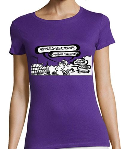 Camiseta Mujer Manga Corta Día de la mujer, año de la pringada laTostadora - latostadora.com - Modalova