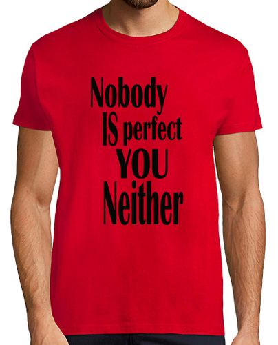 Camiseta Nobody is perfect, manga corta base hombre - latostadora.com - Modalova