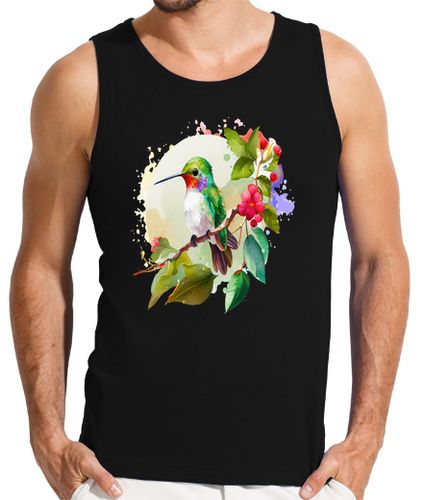 Camiseta Hombre Sin Mangas colibrí árbol hermosa naturaleza espíri laTostadora - latostadora.com - Modalova