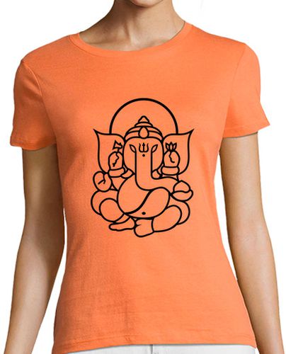 Camiseta mujer Ganesh Ganesha Elefante No.3 (negro) - latostadora.com - Modalova