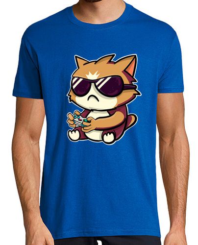 Camiseta gato jugador divertido - latostadora.com - Modalova