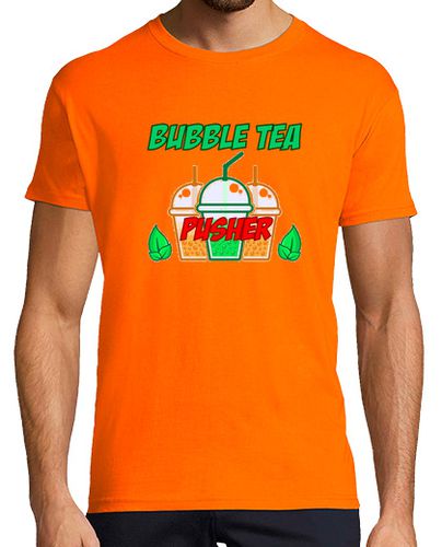 Camiseta Hombre Manga Corta empujador de té de burbujas 2 laTostadora - latostadora.com - Modalova