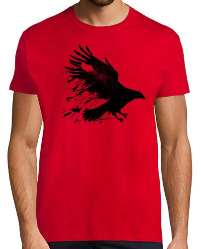 Camiseta Hombre Manga Corta Dark Raven Vikingo Nordic Myth Vikingo Valhalla laTostadora - latostadora.com - Modalova