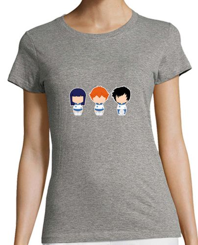 Camiseta mujer kokeshi jeanne y serge dibujos animados años 80 shizuo koizumi laTostadora - latostadora.com - Modalova