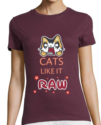 Camiseta mujer Camiseta Cats like it raw - latostadora.com - Modalova
