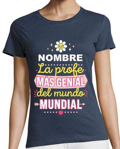 Camiseta mujer La profe más genial del mundo - latostadora.com - Modalova