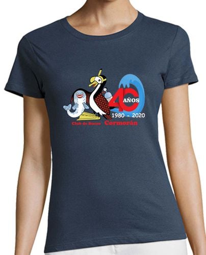 Camiseta Mujer Manga Corta Camiseta Cormorán 40 aniversario Mujer laTostadora - latostadora.com - Modalova