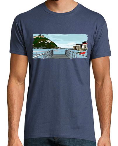 Camiseta Hombre Manga Corta El Puerto de Donostia-San Sebastián laTostadora - latostadora.com - Modalova