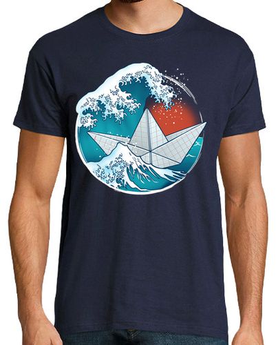 Camiseta Hombre Manga Corta barco de papel de origami laTostadora - latostadora.com - Modalova