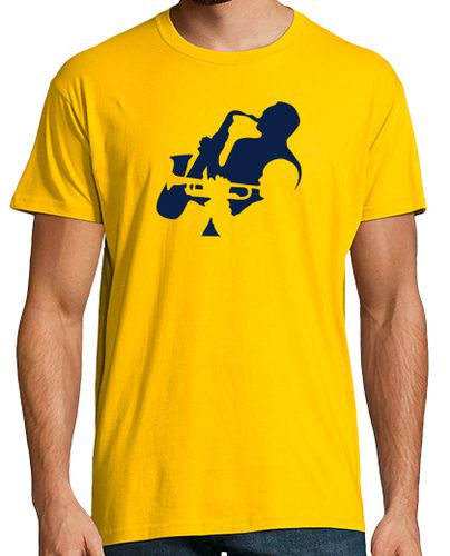 Camiseta Hombre Manga Corta músicos de saxofón trompetista laTostadora - latostadora.com - Modalova