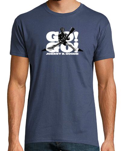 Camiseta GO GO Johnny B. Goode, Blanco, Hombre - latostadora.com - Modalova