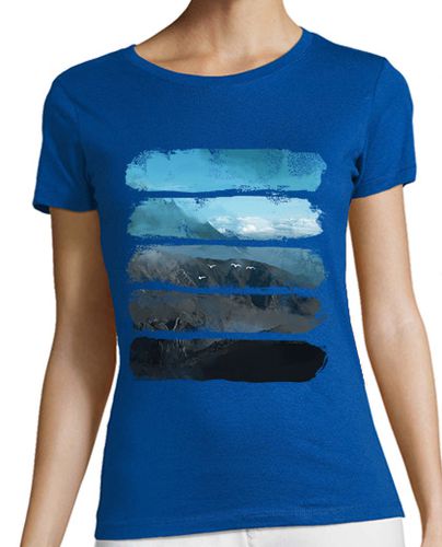 Camiseta Mujer Manga Corta montañas de madera laTostadora - latostadora.com - Modalova