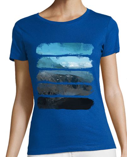 Camiseta mujer montañas de madera - latostadora.com - Modalova