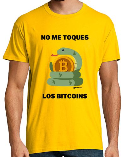 Camiseta Bitcoins Partido Libertario - Hombre Amarillo laTostadora - latostadora.com - Modalova