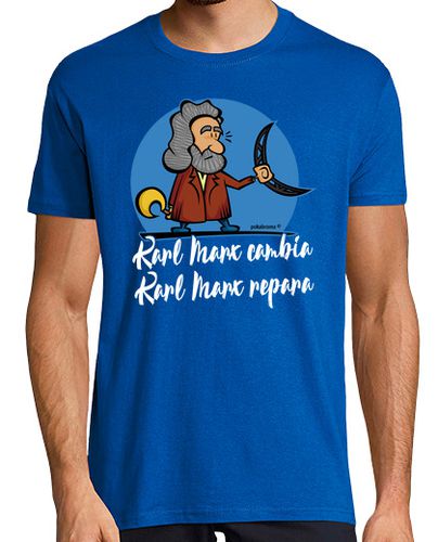 Camiseta Karl Marx cambia, Karl Marx repara - latostadora.com - Modalova