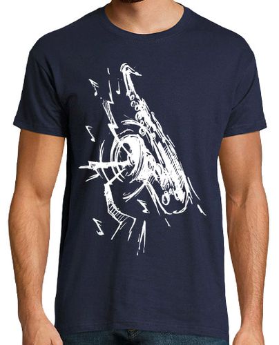 Camiseta Hombre Manga Corta SAXO JAZZ mod 2 laTostadora - latostadora.com - Modalova