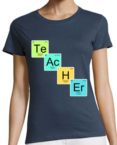 Camiseta mujer Teacher Atomic Symbol Elements Design - latostadora.com - Modalova