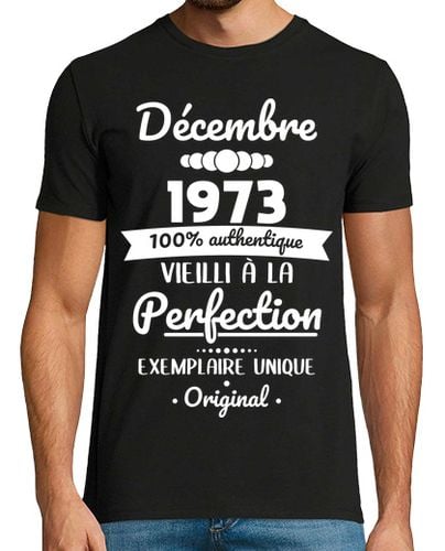 Camiseta Hombre Manga Corta 50 cumpleaños - diciembre de 1973 laTostadora - latostadora.com - Modalova