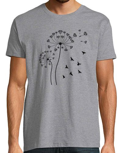 Camiseta flores pájaros y libertad dibujo poétic - latostadora.com - Modalova