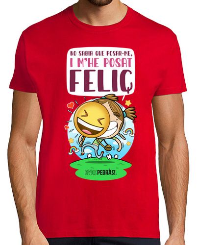 Camiseta Hombre Manga Corta No sabia que posar-me i me posat feliç laTostadora - latostadora.com - Modalova