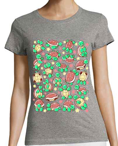 Camiseta Mujer Manga Corta adorable tortuga camisa patrón womans laTostadora - latostadora.com - Modalova