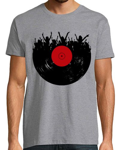 Camiseta Hombre Manga Corta disco de vinilo fiesta música retro laTostadora - latostadora.com - Modalova