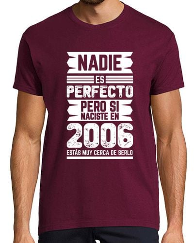 Camiseta Hombre Manga Corta Nadie Es Perfecto, 2006 laTostadora - latostadora.com - Modalova