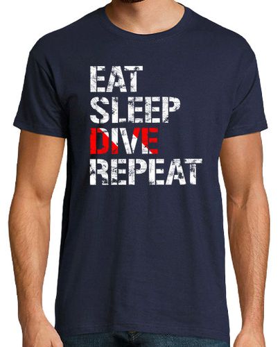 Camiseta Hombre Manga Corta Eat, Sleep, Dive, Repeat - NODECO Scuba laTostadora - latostadora.com - Modalova