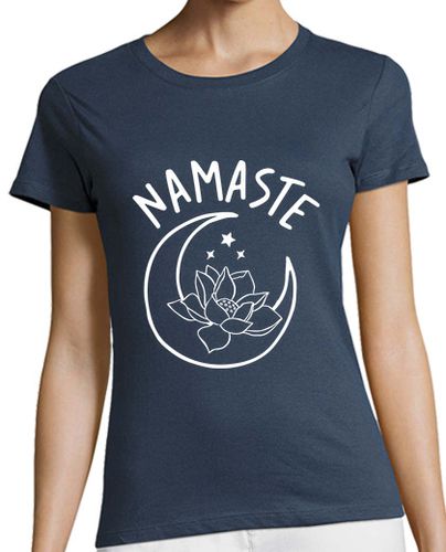 Camiseta mujer namaste - yoga - flor de loto - latostadora.com - Modalova