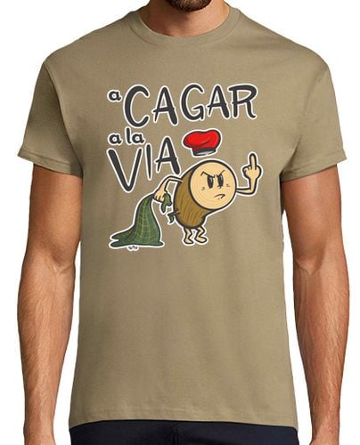 Camiseta Hombre Manga Corta A cagar a la via h laTostadora - latostadora.com - Modalova