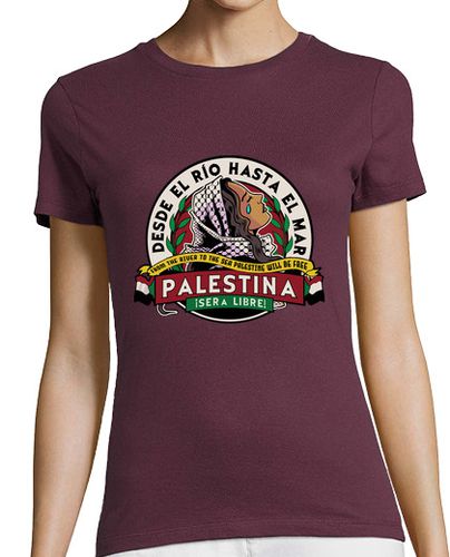 Camiseta mujer Palestina será libre - latostadora.com - Modalova