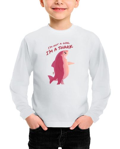 Camiseta Niño Manga Larga camiseta manga larga infantil nimona shark laTostadora - latostadora.com - Modalova