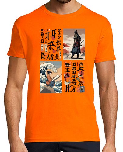 Camiseta mujer japonesa pintando a samurai - latostadora.com - Modalova