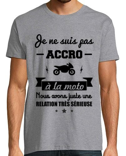 Camiseta Hombre Manga Corta no adicto a la bicicleta, motero laTostadora - latostadora.com - Modalova