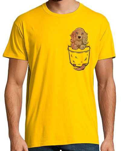 Camiseta Hombre Manga Corta bolsillo lindo perro cocker spaniel inglés - camisa para hombre laTostadora - latostadora.com - Modalova