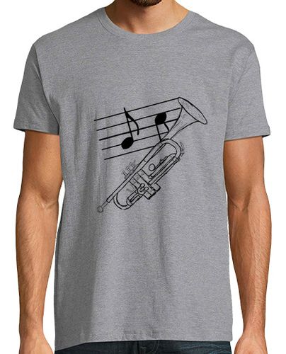 Camiseta Hombre Manga Corta Música de Trompeta laTostadora - latostadora.com - Modalova