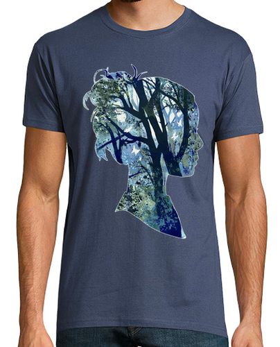 Camiseta Hombre Manga Corta Mi bosque interior- AZUL laTostadora - latostadora.com - Modalova