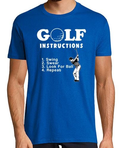 Camiseta Hombre Manga Corta instrucciones de golf golfista divertid laTostadora - latostadora.com - Modalova