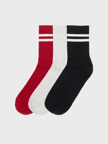 Pack de 3 pares de calcetines basic - Cropp - Modalova