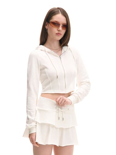 Sudadera corta con capucha - Cropp - Modalova