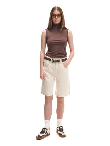 Cropp - Vaqueros cortos - crema - Cropp - Modalova