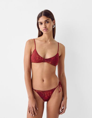 Top Bikini Mesh Mujer L - Bershka - Modalova