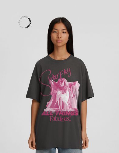 Camiseta Sharpay High School Musical Manga Corta Oversize Print Mujer Xs - Bershka - Modalova