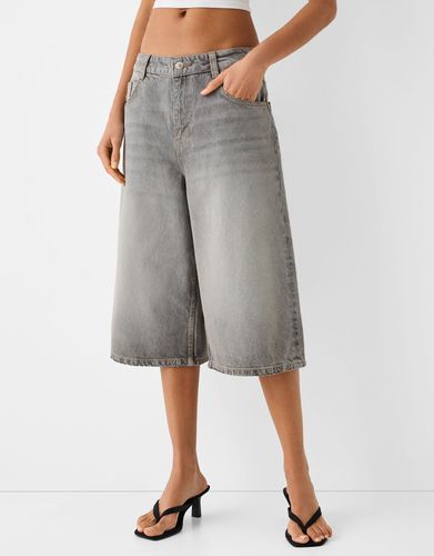 Bermuda Jort Denim Baggy Mujer 32 - Bershka - Modalova