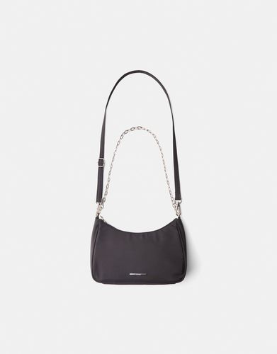 Bolso Bandolera Multiposición Satinado Cadena Mujer - Bershka - Modalova