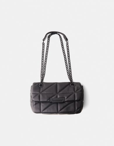 Bolso Bandolera Multiposición Acolchado Cadena Mujer - Bershka - Modalova